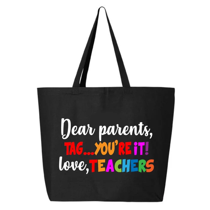 Tag You're It Love Teachers 25L Jumbo Tote