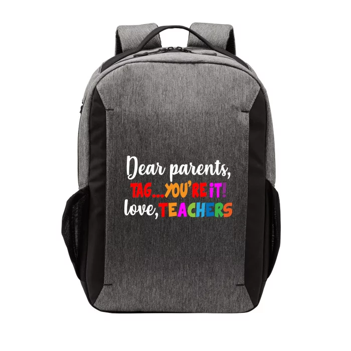 Tag You're It Love Teachers Vector Backpack