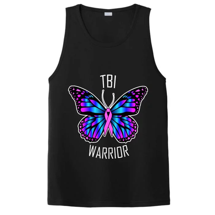 TBI Awareness Gift Great Gift Traumatic Brain Injury Present Cool Gift Performance Tank