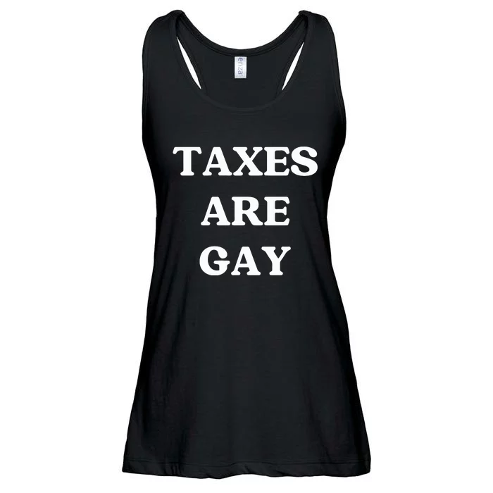 Taxes Are Gay Lgbtq+ Rights Taxation Equality Ladies Essential Flowy Tank