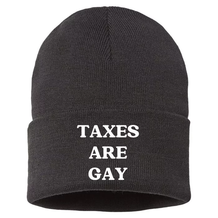 Taxes Are Gay Lgbtq+ Rights Taxation Equality Sustainable Knit Beanie