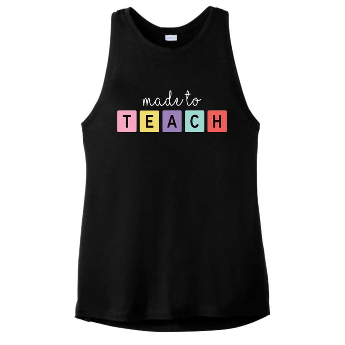 Teacher Appreciation Gift Women Happy Teachers Day Ladies Tri-Blend Wicking Tank