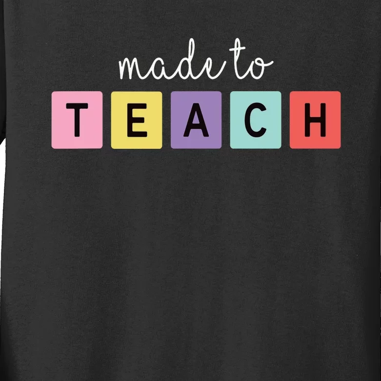 Teacher Appreciation Gift Women Happy Teachers Day Kids Long Sleeve Shirt