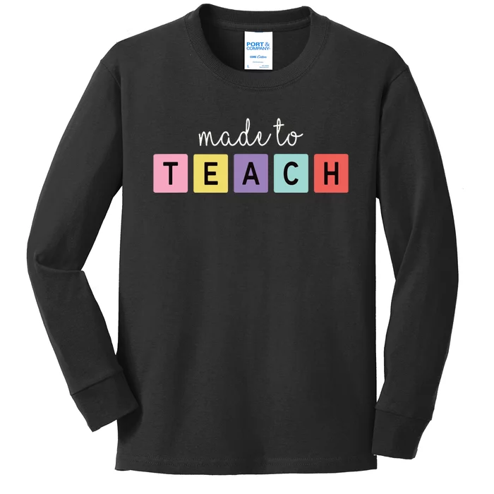 Teacher Appreciation Gift Women Happy Teachers Day Kids Long Sleeve Shirt