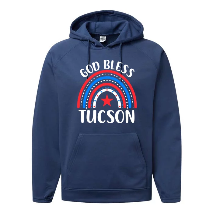 Tucson Arizona Gift I Love Tucson Arizona Usa Gift Performance Fleece Hoodie