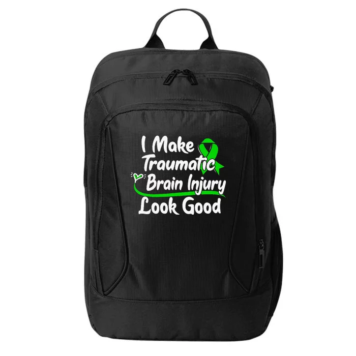 TBI Awareness Gift I Make Traumatic Brain Injury Look Good City Backpack