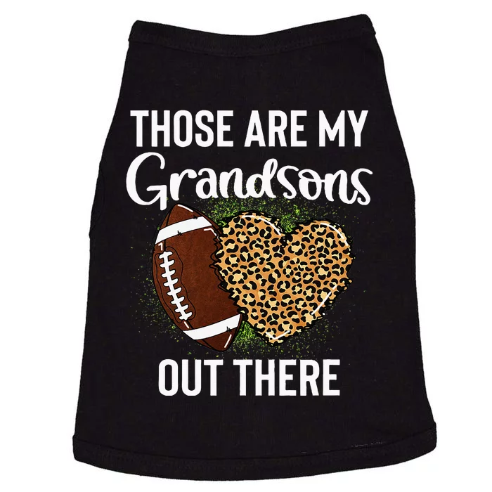 Those Are Grandsons Out There Football Grandma Cheering Doggie Tank