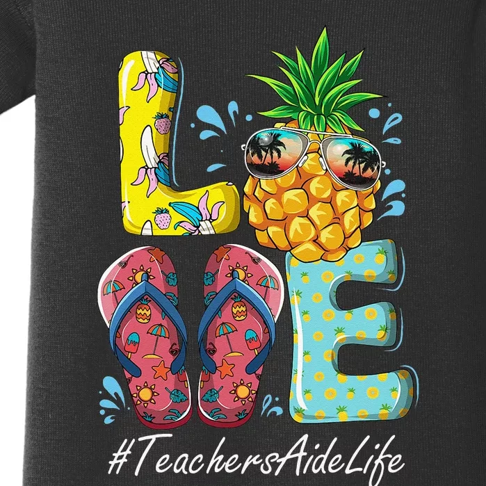 Teachers Aide Hello Summer Happy Last Day School Baby Bodysuit