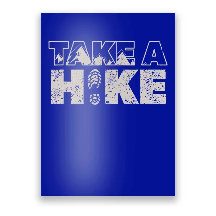 Take A Hike Vintage Outdoor Mountain Hiking Poster