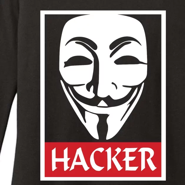 The Anonymous Hacker New Design Womens CVC Long Sleeve Shirt