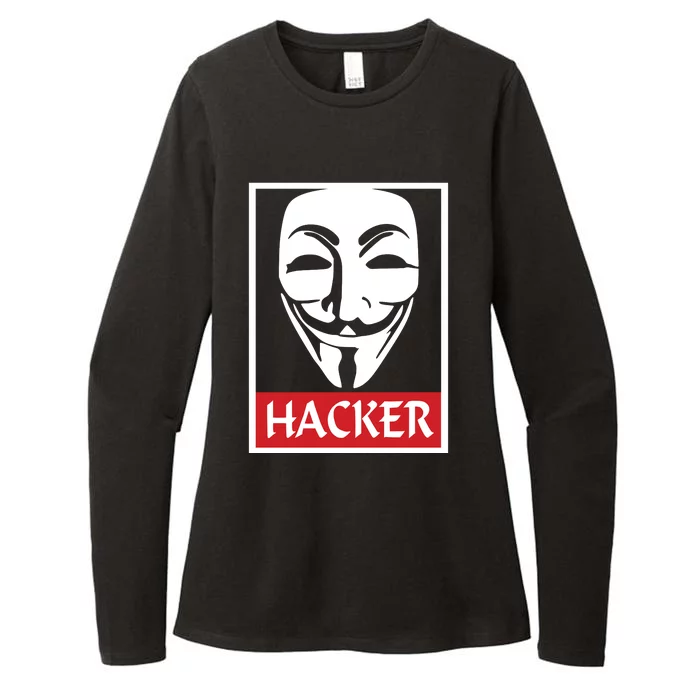 The Anonymous Hacker New Design Womens CVC Long Sleeve Shirt