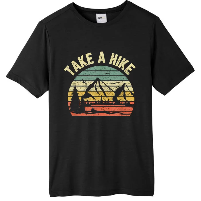 Take A Hike Retro Hiker Outdoors Camping Nature Hiking ChromaSoft Performance T-Shirt