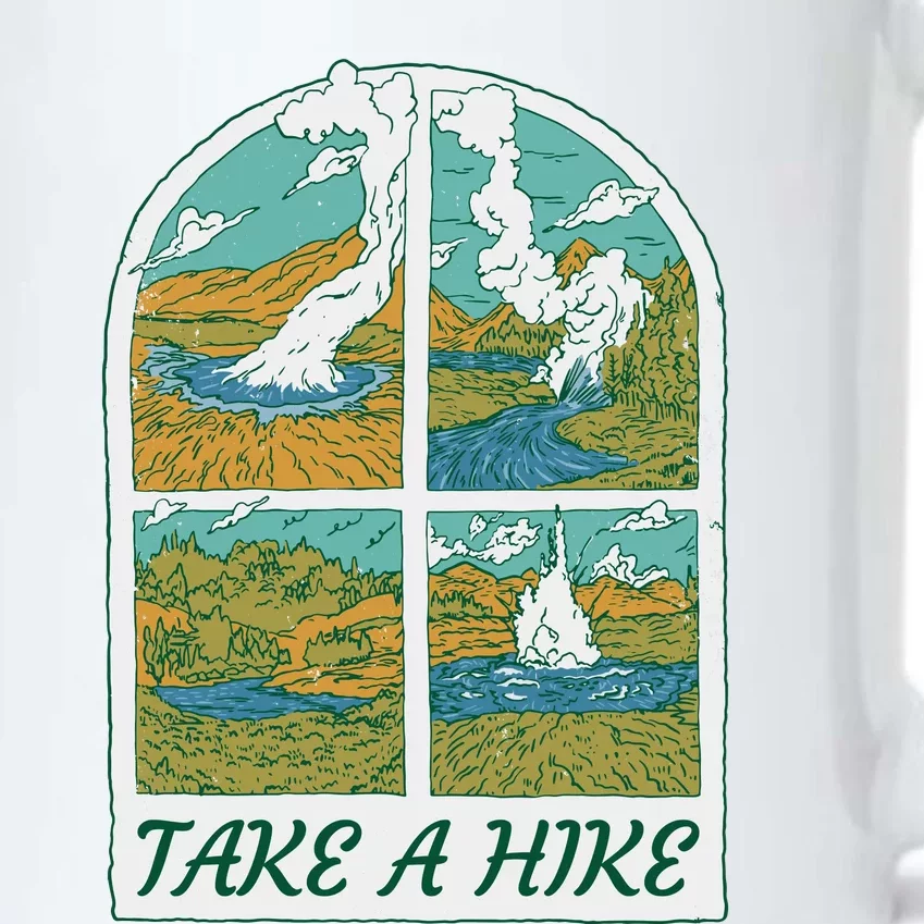 Take A Hike Black Color Changing Mug