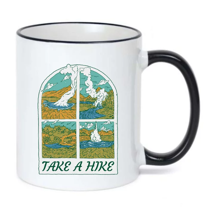 Take A Hike Black Color Changing Mug