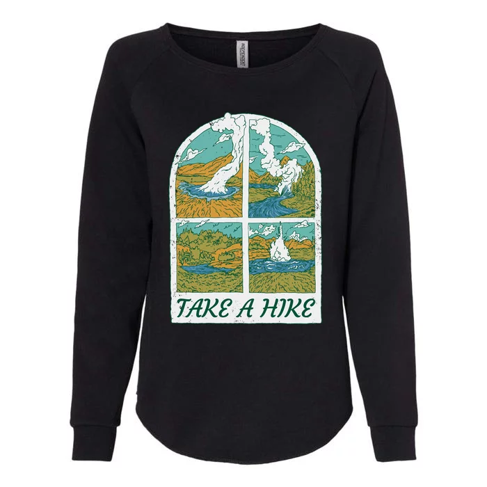 Take A Hike Womens California Wash Sweatshirt