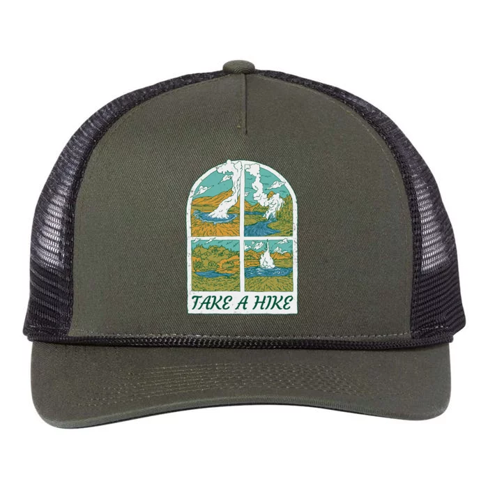 Take A Hike Retro Rope Trucker Hat Cap