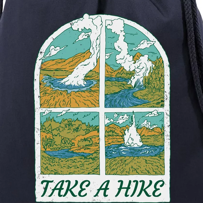 Take A Hike Drawstring Bag