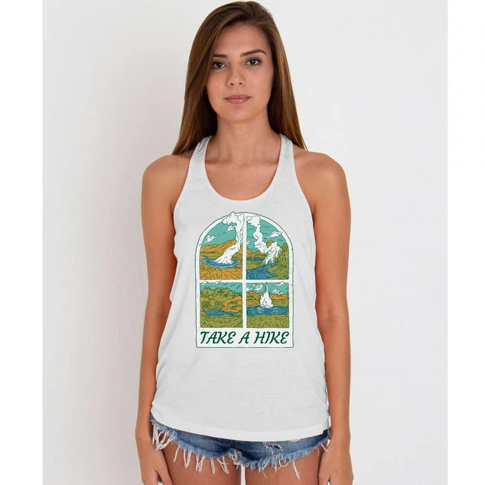 Take A Hike Women's Knotted Racerback Tank