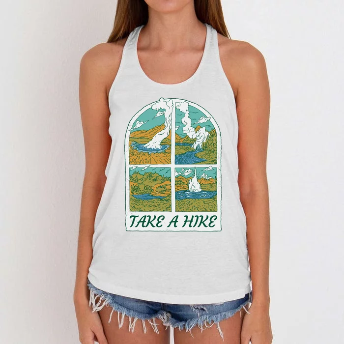 Take A Hike Women's Knotted Racerback Tank