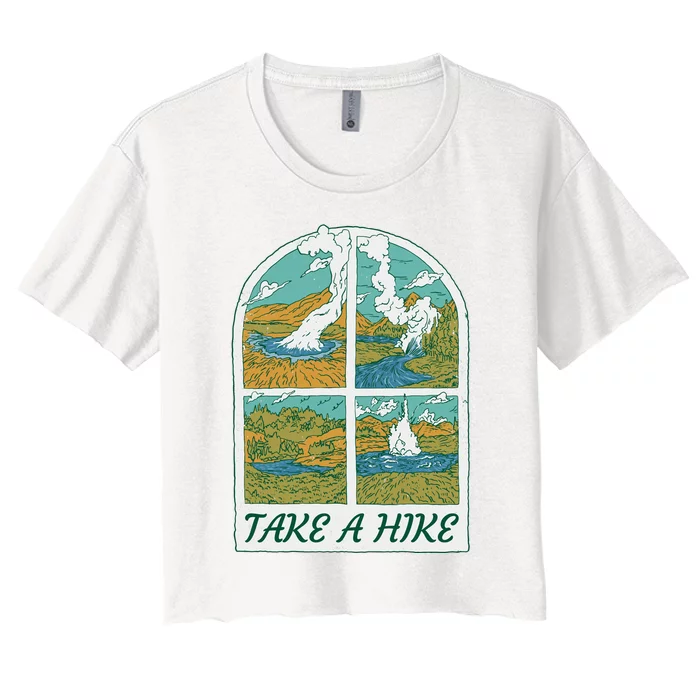 Take A Hike Women's Crop Top Tee