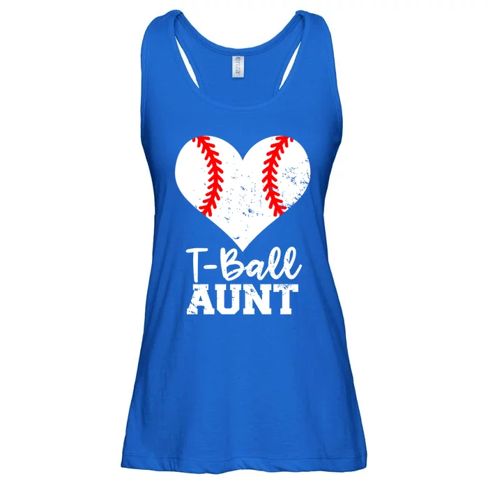 Tball Aunt Heart Funny Tee Ball Aunt Gift Ladies Essential Flowy Tank