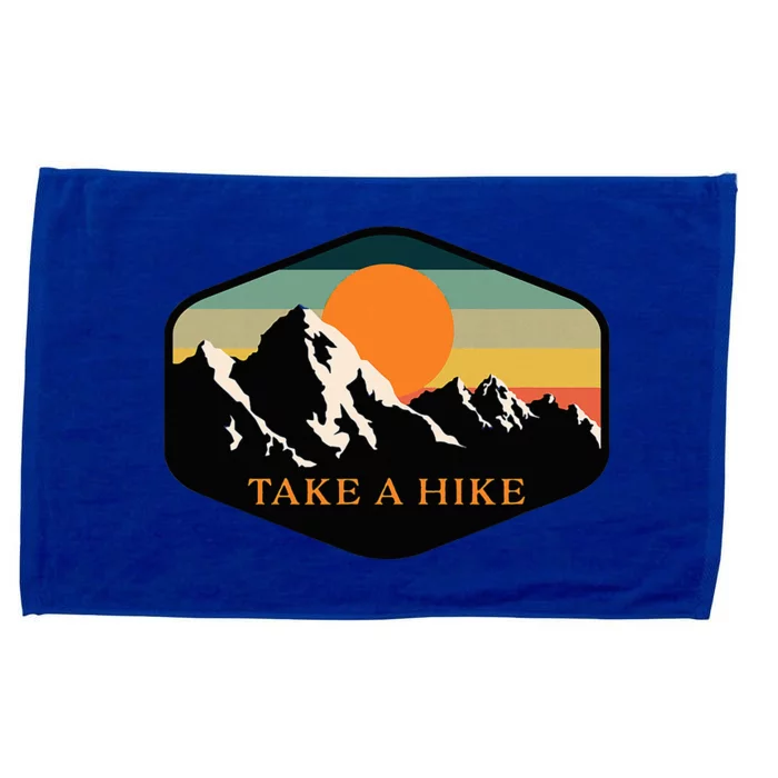 Take A Hike Retro Vintage Outdoor Hiking Microfiber Hand Towel