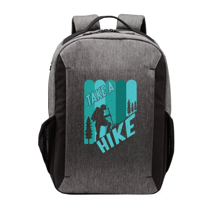 Take A Hike Walking Mountain Camping Hiking Gift Vector Backpack