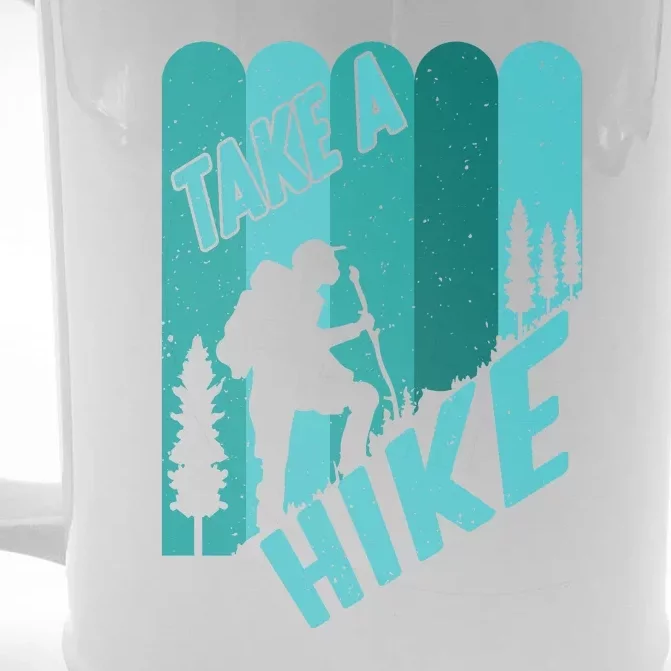 Take A Hike Walking Mountain Camping Hiking Gift Front & Back Beer Stein