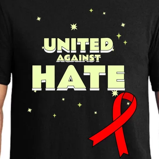 Together Against Hate World Aids Awareness Day Gift Pajama Set