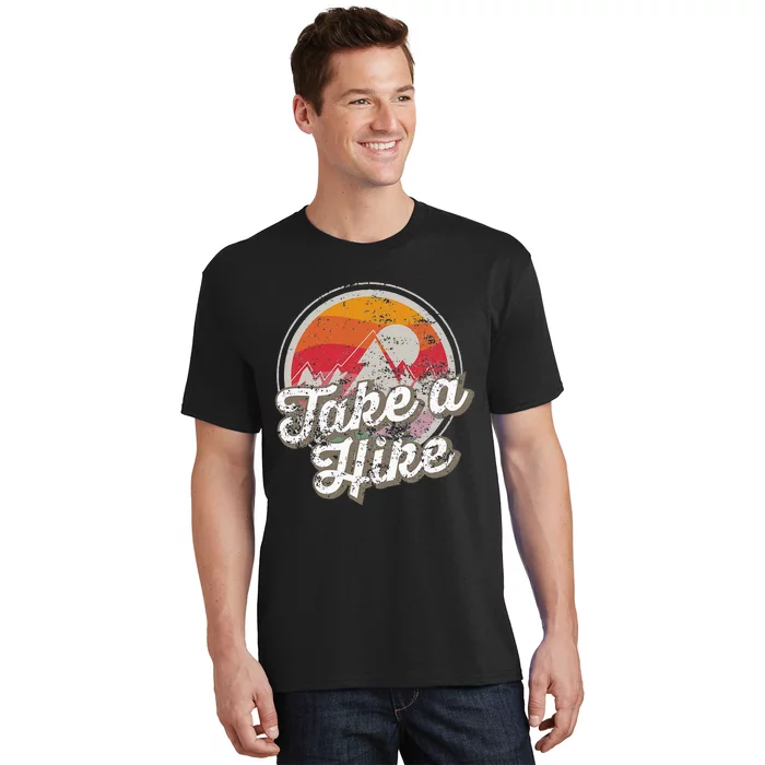 Take A Hike Retro Vintage Outdoor Hiking T-Shirt