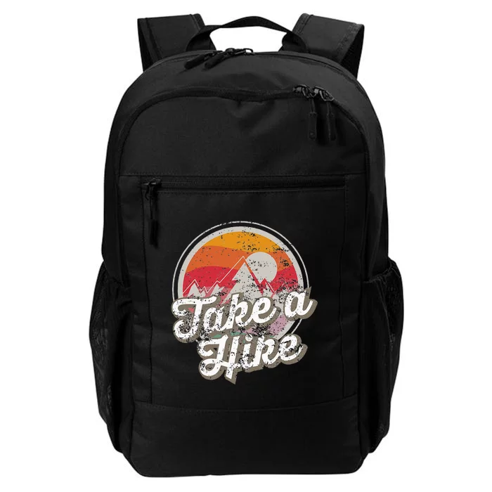 Take A Hike Retro Vintage Outdoor Hiking Daily Commute Backpack