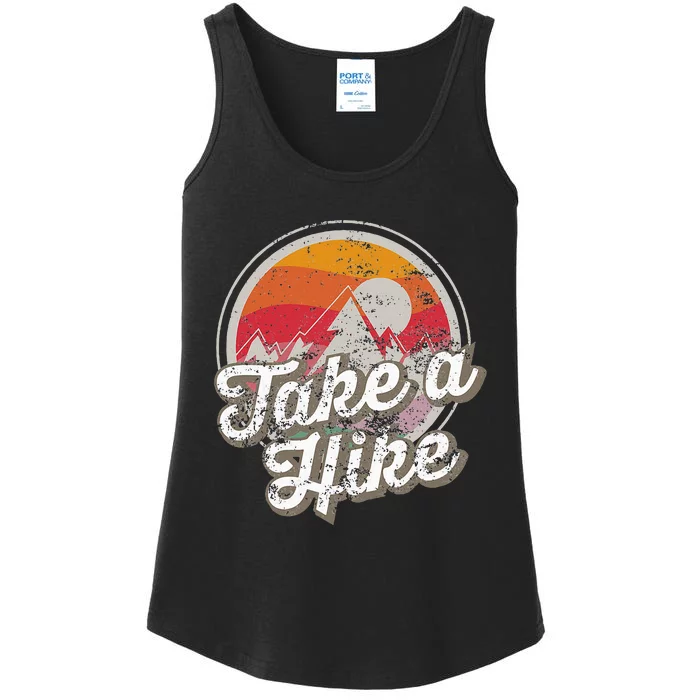 Take A Hike Retro Vintage Outdoor Hiking Ladies Essential Tank