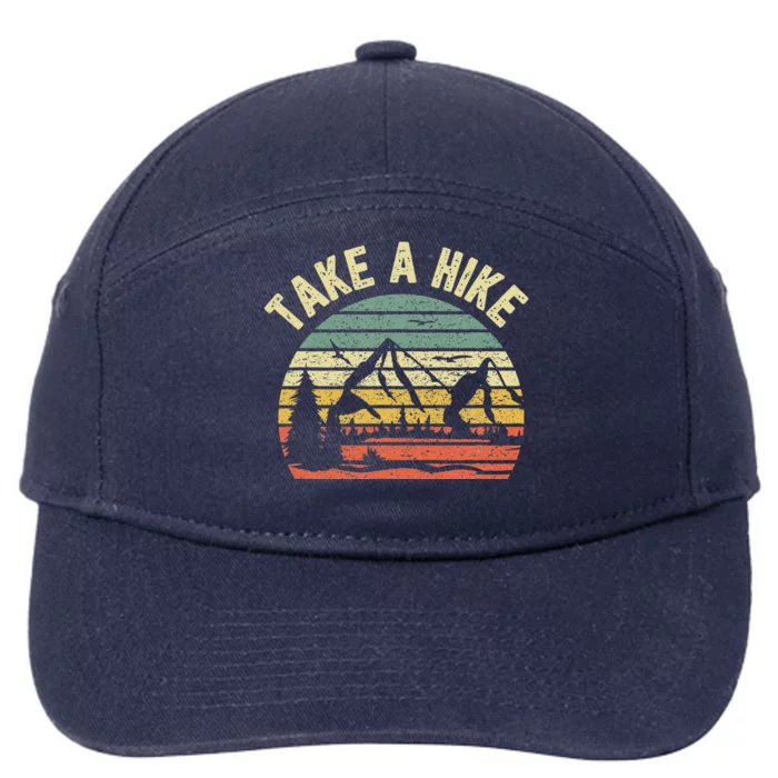 Take A Hike Outdoors Camping Nature Hiking 7-Panel Snapback Hat