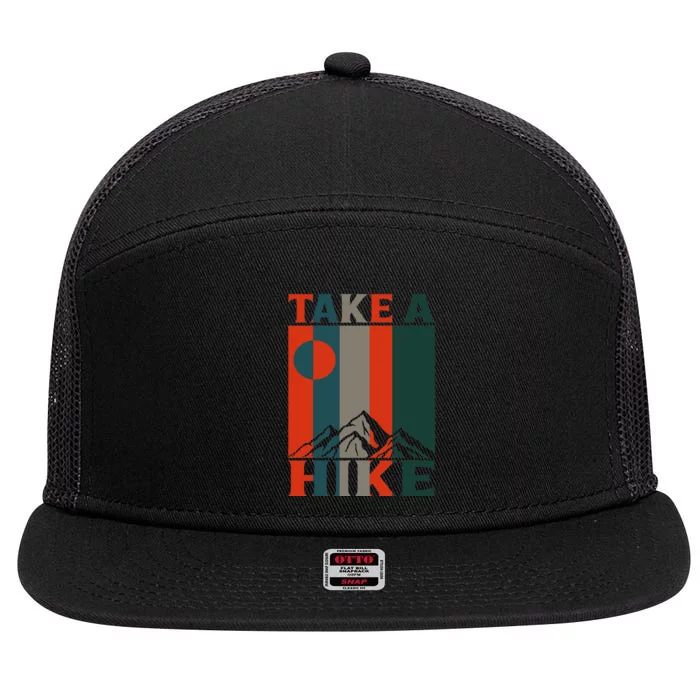 Take A Hike 7 Panel Mesh Trucker Snapback Hat