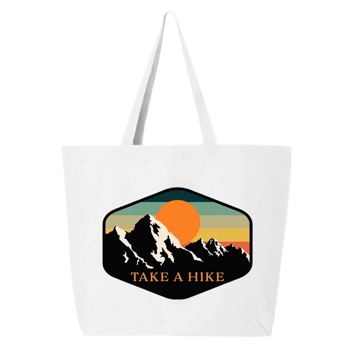 Take A Hike Retro Vintage Outdoor Hiking 25L Jumbo Tote