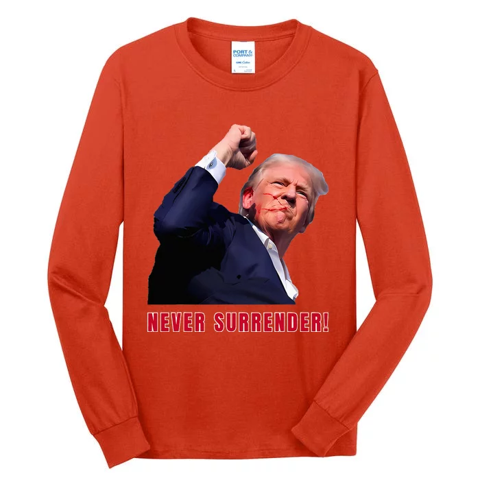 Trump Assassinated Injured In Pennsylvania July 13 2024 Tall Long Sleeve T-Shirt