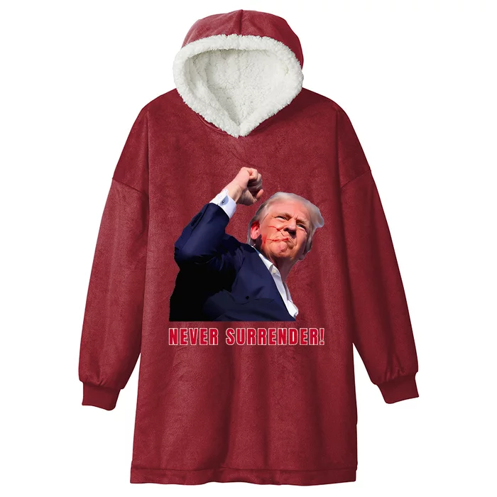 Trump Assassinated Injured In Pennsylvania July 13 2024 Hooded Wearable Blanket