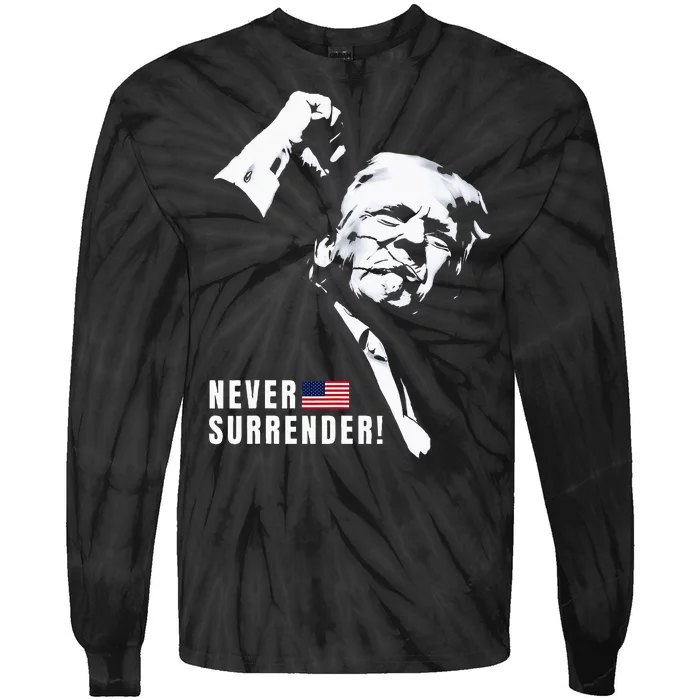 Trump Assassinated Injured In Pennsylvania July 13 2024 Tie-Dye Long Sleeve Shirt