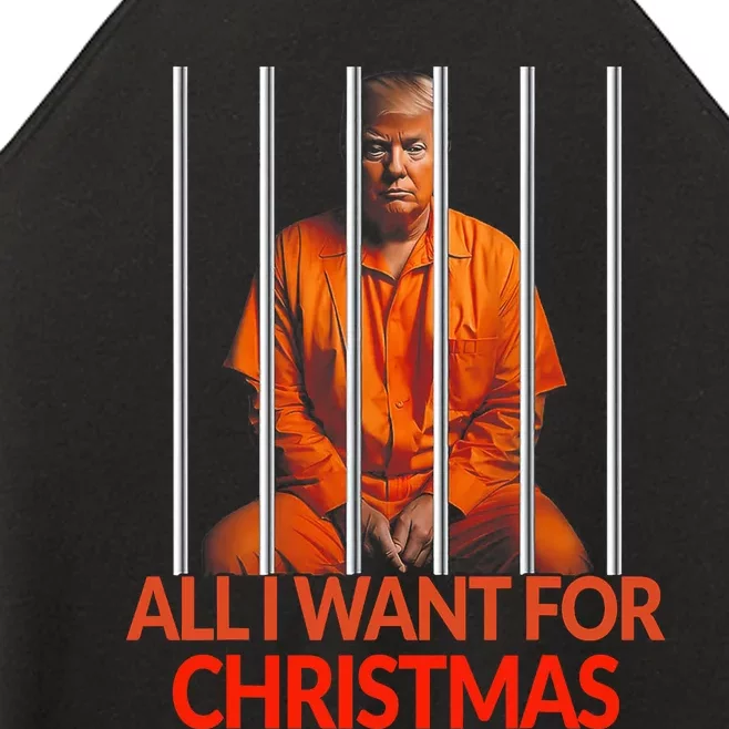 Trump All I Want For Christmas Prison Women’s Perfect Tri Rocker Tank