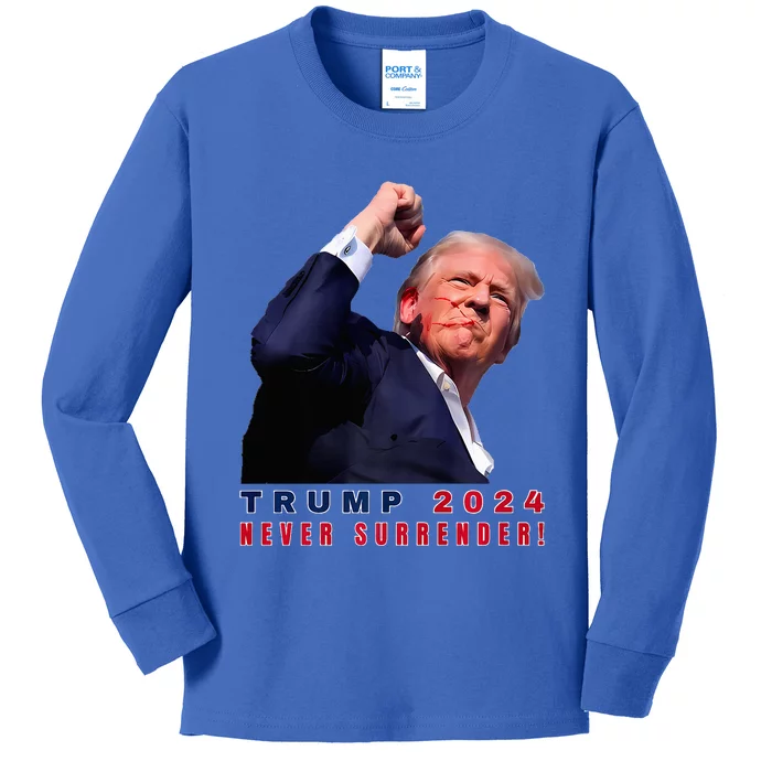 Trump Assassinated Injured In Pennsylvania July 13 2024 Kids Long Sleeve Shirt