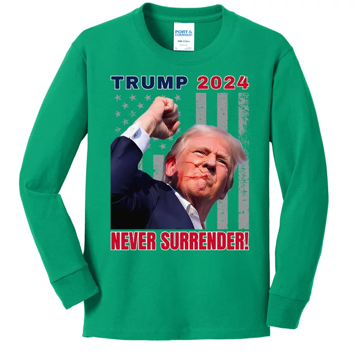 Trump Assassinated Injured In Pennsylvania July 13 2024 Kids Long Sleeve Shirt