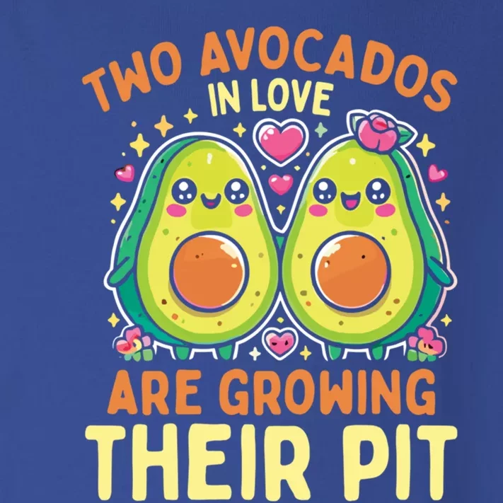 Two Avocados In Love Are Growing Avocado Pregnancy Gift Toddler Long Sleeve Shirt