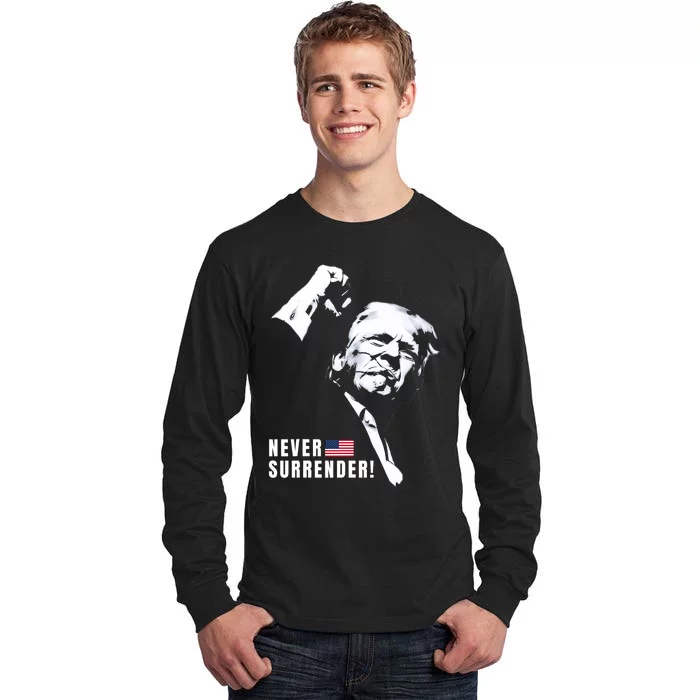 Trump Assassinated Injured In Pennsylvania July 13 2024 Tall Long Sleeve T-Shirt