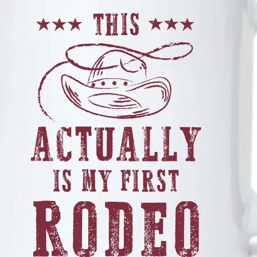 This Actually Is My First Rodeo Cowboy Black Color Changing Mug