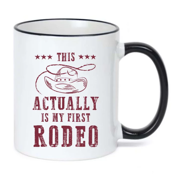 This Actually Is My First Rodeo Cowboy Black Color Changing Mug