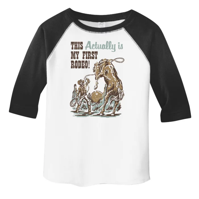 This Actually Is My First Rodeo Toddler Fine Jersey T-Shirt