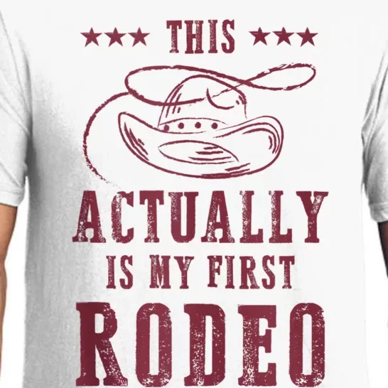 This Actually Is My First Rodeo Cowboy Pajama Set