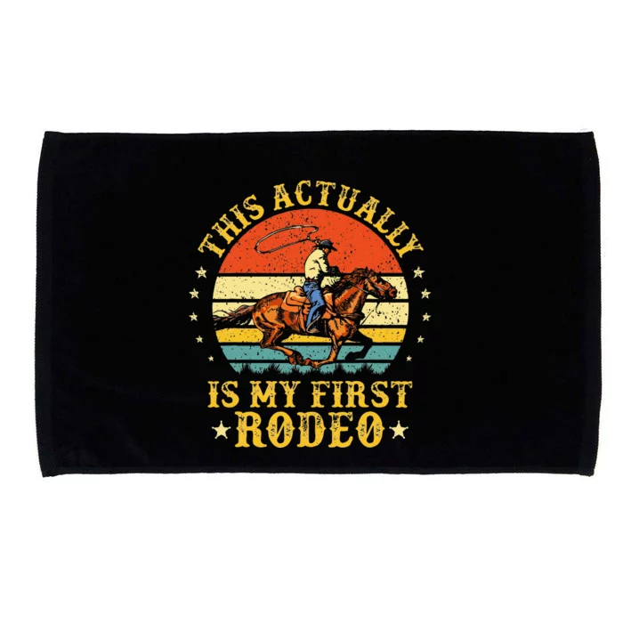 This Actually Is My First Rodeo Country Life Howdy Vintage Microfiber Hand Towel