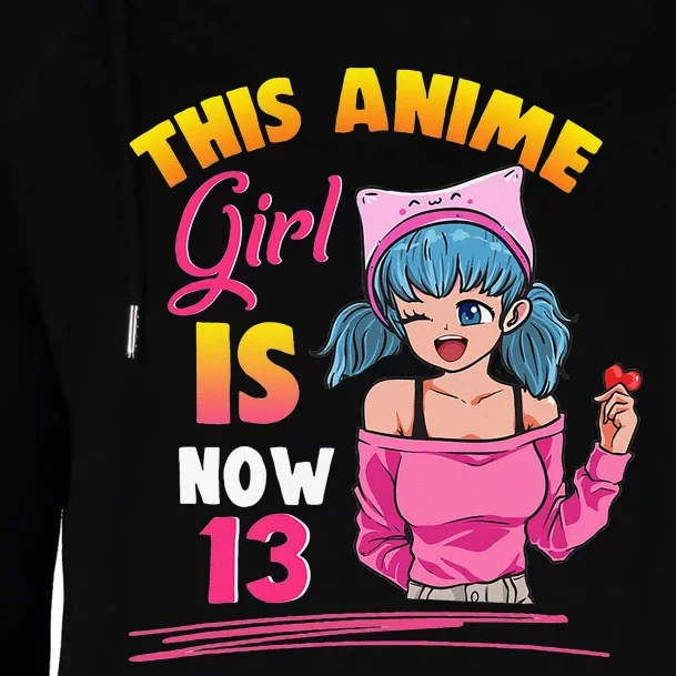 This Anime Is Now 13 Years Old Birthday Kawaii Womens Funnel Neck Pullover Hood