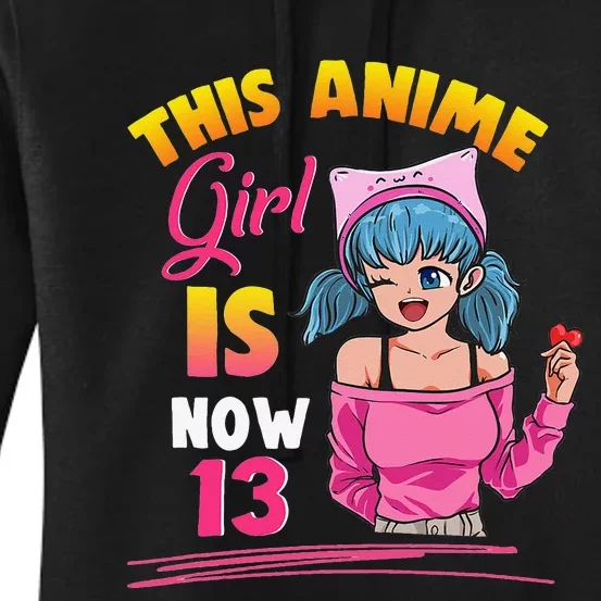 This Anime Is Now 13 Years Old Birthday Kawaii Women's Pullover Hoodie